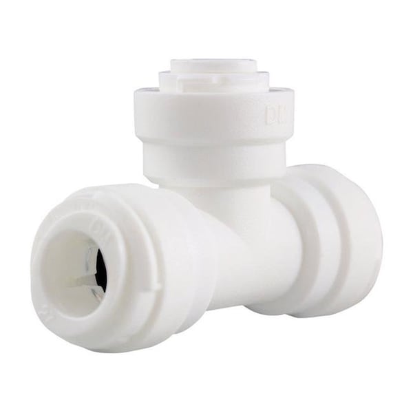 Sharkbite Sharkbite 4906624 0.38 in. Dia. x 0.38 in. Dia. x 0.25 in. Dia. Push to Push to Push Plastic Tee; White 4906624 - main